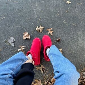 Classic y2k Ultra Mini Cozy Red Uggs